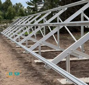 Lightweight Aluminum PV Solar Panels Ground Mounting Racking System