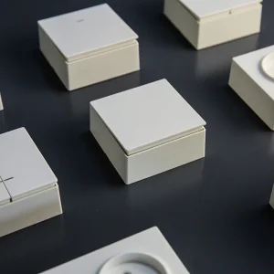 Factory Wholesale Cheap 2 Way ABS Material Surface Mounted European EU Standard Electrical Wall Switches Push Button Wall Switch