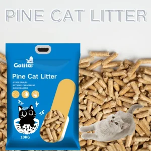 Venta Caliente Buena Calidad Planta Kitty 100% Arena para Gatos de Madera de Pino Natural Ecológica con Aroma a Limón, Manzana y Lavanda