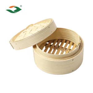 Mini Bamboo Steamer 10cm Small Bamboo Steamer Basket for Dumpling