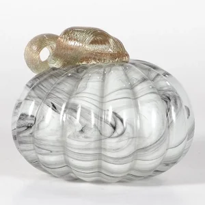 Glass Arts Crafts Marble Color Art Glass Pumpkin Figurine