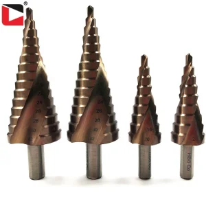 3Pcs Hss Cobalt Pagoda Spiral Flute Step Drill