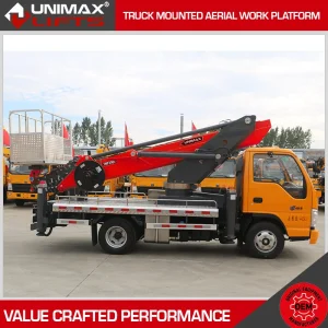 Electric Haulotte Jlg Genie Zoomlion Mantall 35m 36m 40m 45m 60m Mobile Aerial Work Platform Truck Mounted Aerial Lift Bucket Lift Truck Elevated Work Platform