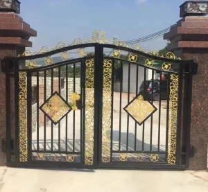 Modern Industrial Swing Gate