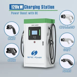 SETEC POWER Commercial High-Power 120kW Level 3 DC Charging Station Fast EV Charging station