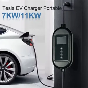 for Tesla Electric Vehicle Mobile Charging 40A Fast Home Charging AC Portable EV Charger Level 2 Nacs Tesla EV Charger