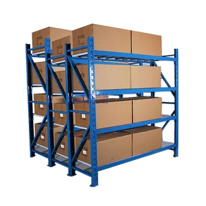 HEDA Customizable Black Warehouse Medium Duty Steel Shelving Warehouse Storage Racks Wholesale Boltless Racking Shelves