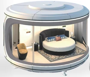 Future Capsule Space Modern Movable Circular Space Capsule Prefabricated Room Ready Made Modular House China Portable Homes