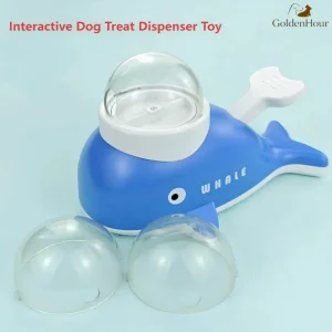 New Hot Eco-Plastic Pet Feeder Toy for Dogs with Whale Shape Interactive Pet Treat Dispenser for Dogs with Slow Feeding Function