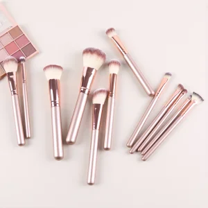 12pcs Cosmetic Brushes Luxury Rose Gold