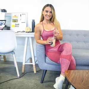 Conjunto de Fitness y Yoga para Mujer con Pantalones Elásticos Personalizados y Sin Costuras para Gimnasio