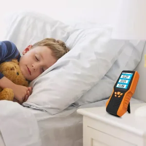 Indoor Air Quality Monitor with LCD Display Radon Gas Detector