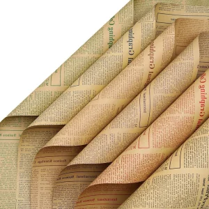 Hotsale Printing Packing Material Flower Bouquet Wrapping Paper Gift Packaging Florist Decoration Printed Kraft Paper