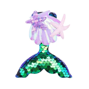 Cross Border Mermaid Tail Cute Starfish Glitter Little Girl Fresh and Sweet Hair Accessories Manufacturer Wholesale