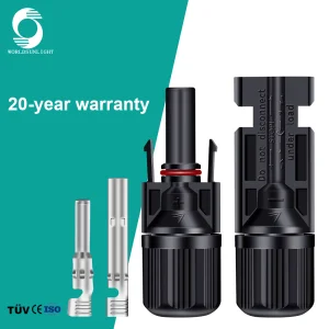WSPVCC CE IP67 Waterproof 1000V 30A 2.5MM2 4MM2 6MM2 Female And Male Solar Panel Cable DC Solar Pv Connector For Solar Panels