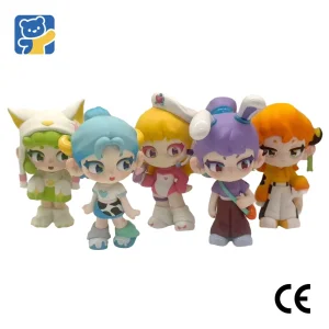 Brinquedos de Anime Resistentes a Manchas e de Fácil Limpeza, Brinquedos por Atacado para Caixa Cega de Shopping, Caixa de Presente Personalizada e Embalagem Ecológica de Brinquedos de Plástico