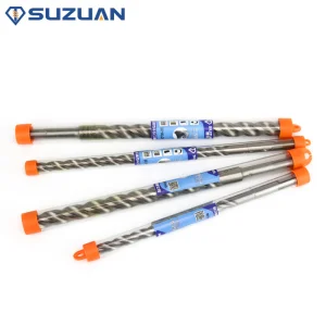 SDS Plus Shank 3-Blade Drill Bit - Tungsten Carbide Tip, Sandblasted Coating for Masonry &amp; Concrete