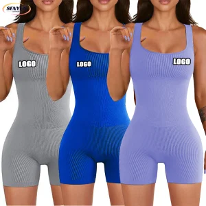 OEM Womens Short Sleeve Jumpsuits