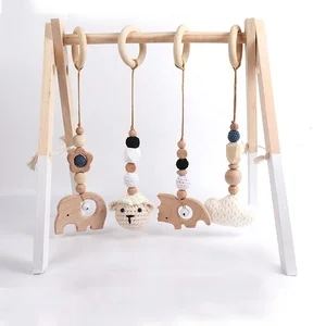 Newborn Baby Wooden Teether Set