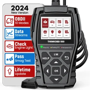 ThinkOBD 500 Car Engine Fault Code Reader EOBD 2.8 Inch Engine Analyzer Screen Diagnostic Scan Tool Universal OBD2 Scanner