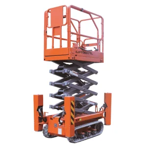 6m 8m 10m 12m 14m 16m Self-Propelled Electric Elevated Work Platfrom Battery Powered Hydraulic Outdoor Mobile Tracked Crawler Scissor Lift Price with Outrigger