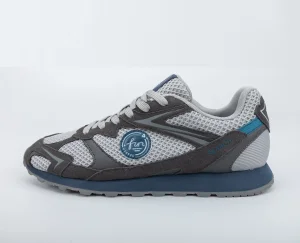 Custom Grey Mesh & Suede Low-Top Casual Walking Sneakers for Unisex Wholesale