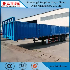 2/3 Axle Heavy Duty Side Wall/Side Board/Drop Side/Fence/Stake Utility Cargo Truck Semi Trailer with Container Lock