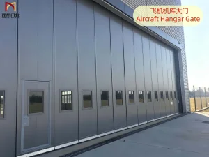 Custom Automatic Sliding Hangar Gate Steel Structure