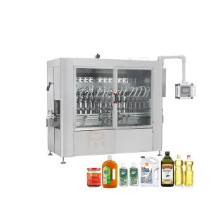 Automatic Servo Piston Oil Daily Chemical Detergent Shampoo Soap Sanitizer Hair Cleaning Liquid Bottle Ketchup Filling Packing Machine