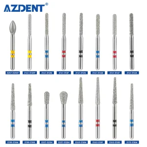 10PCS Burdeos de Zirconcut para cortar cerámicas de zirconia en odontología