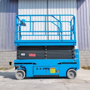Compact Design 9m Mobile Scissor Lift Hydraulic Elevating Platform for Rough Terrain Work Sites