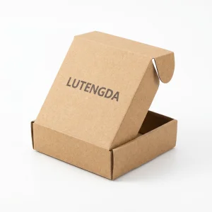 Custom Printed Embossed Glitter Sponge Lined Kraft Corrugated Mailer Box For E-commerce Shipping