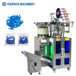Vgopack Machinery Automatic Lancet Packing Machine Single Bowl Counting Packing Machine Back Seal Small Sachet Packaging Machine