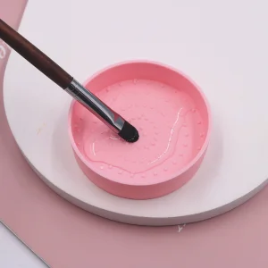 2 em 1 Limpador de Pincéis de Maquiagem de Silicone Tapete de Limpeza Seco e Molhado Almofada de Limpeza Cosmética Ferramentas de Lavagem de Beleza