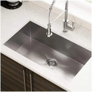 3mm Thickness Thickened Kitchen 304 Commercial Stainless Steel Sink Large Single Sink Undermount Stainless Steel Handmade Sink Kitchen Sink