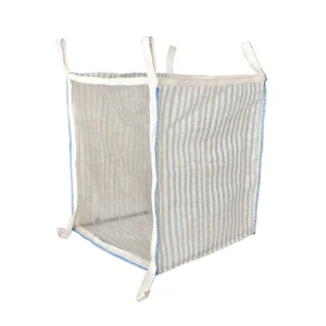Saco a granel ventilado grande de lenha em polipropileno estabilizado UV