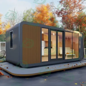 Casa modular prefabricada cápsula hotel móvil lista para exportar para turistas