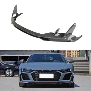 Modificações Personalizadas de Carros R8 Lábio Frontal de Carbono Seco para Audi R8 V10 Coupé de Performance Gt 2-Door 2023