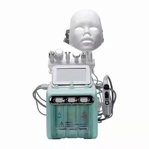 Hot Selling 8 in 1 Hydra Oxygen Skin Care Facial Rejuvenation Deep Cleansing Machine Small Bubble Beauty Device with Led Mask