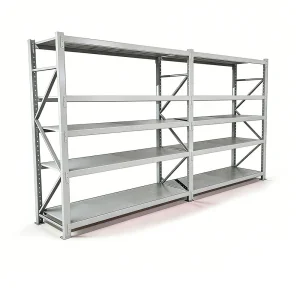 Chinese Manufacturer Warehouse Diamond Hole Pallet Shelf Multi Layer Customizable Crossbeam Metal Tray Rack