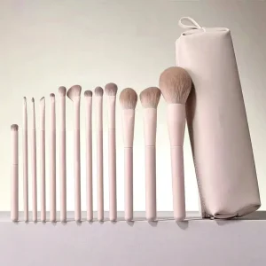 Vegan Synthetic Hair Fan Brush Set