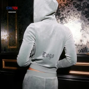 Velour Hoodie Tracksuit