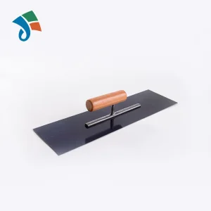 China Factory Wooden Handle Bluing Carbon Steel Plastic Trowel