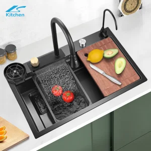 Commercial Stainless Steel 304/201 Single Bowl Handmade Nano Modern Kitchen Sink