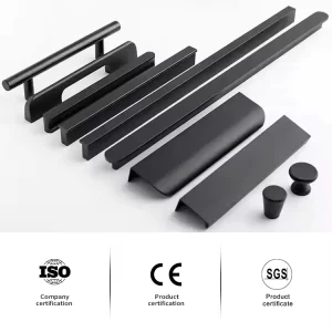 Luxury Matte Black Cabinet Handles Knobs