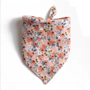 Flowers Pattern Pet Bandanas Saliva Towel Dog Triangle Scarf