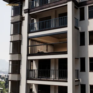 Wazzor AS2047 NFRC Modern Design Custom Vertical Automatic Sliding Windows