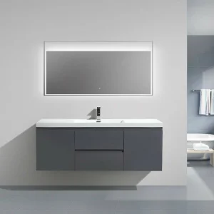 Wall Mounted Bathroom Cabinets Home Bathroom Cabinet Vanities with Marble Top Basin