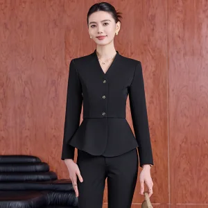 Elegant Casual Slim Fit Women's Office Business Suit Pants