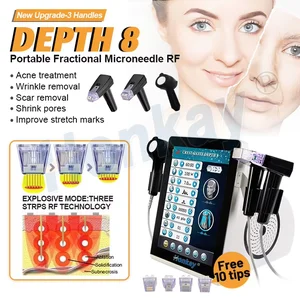 Direct Sale 3-in-1 Anti-Aging RF Microneedling Ice Hammer Machine Skin Rejuvenation Stretch Mark Removal for Face Body Vacuum